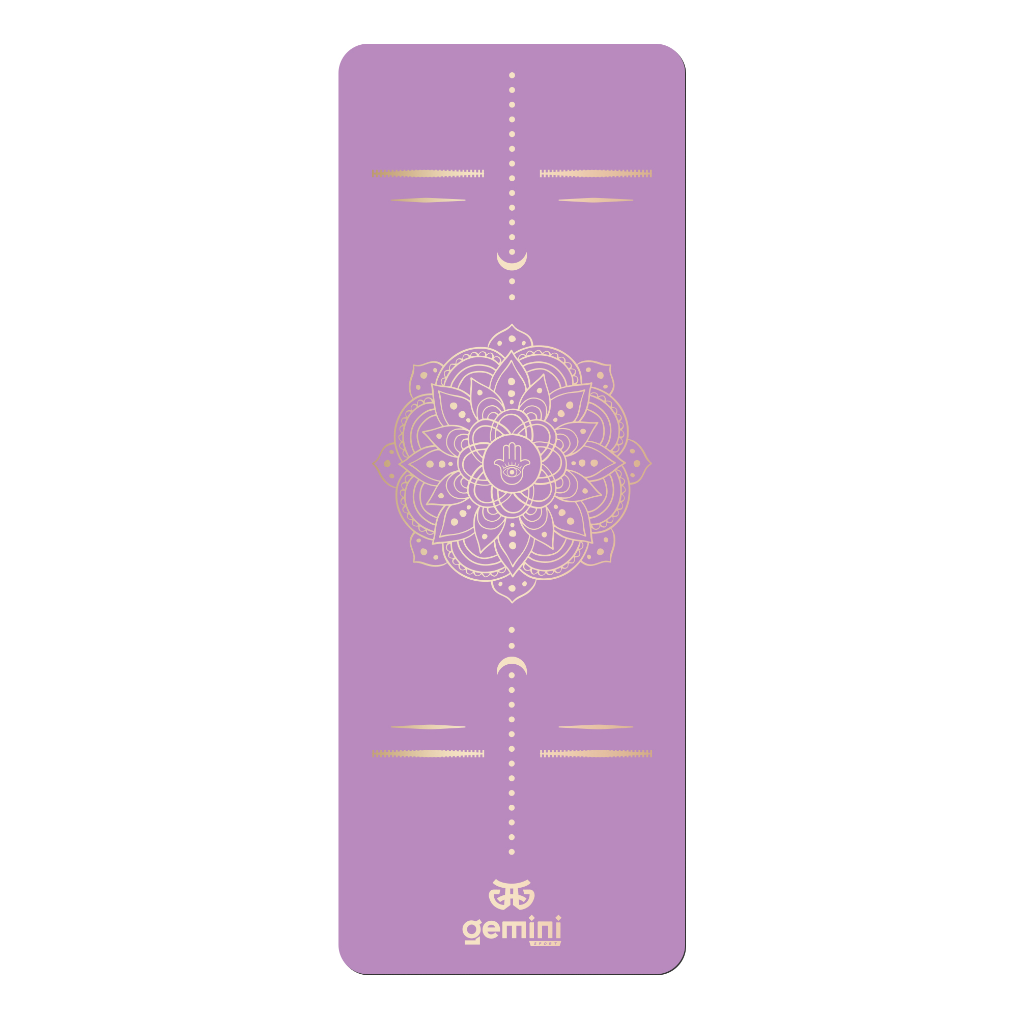 Килимок для йоги каучуковий поліуретан Gemini Sport Pro 183см*68см*5мм PUY-3900-6 Фіолетовий