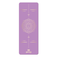 Килимок для йоги каучуковий поліуретан Gemini Sport Pro 183см*68см*5мм PUY-3900-6 Фіолетовий