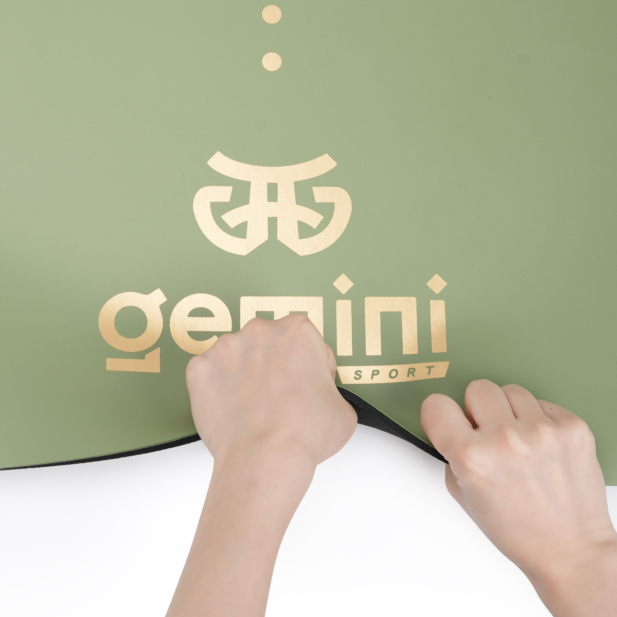 Килимок для йоги каучуковий поліуретан Gemini Sport Pro 183см*68см*5мм PUY-3900-1 Оливковий