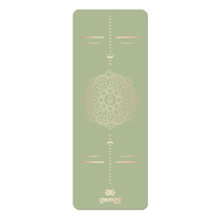 Килимок для йоги каучуковий поліуретан Gemini Sport Pro 183см*68см*5мм PUY-3900-1 Оливковий