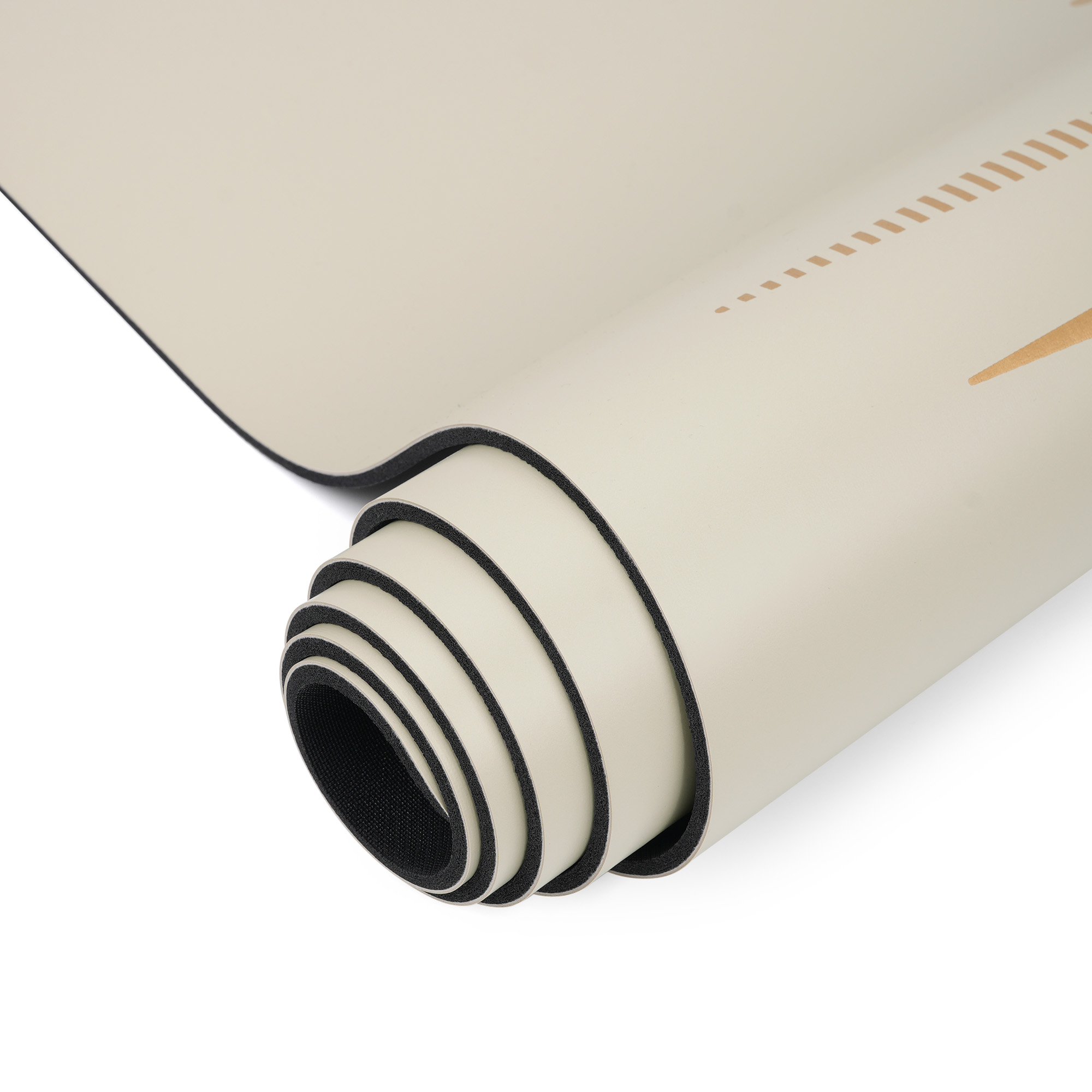 Килимок для йоги каучуковий поліуретан Gemini Sport Pro 183см*68см*5мм PUY-3900-10 Кремовий