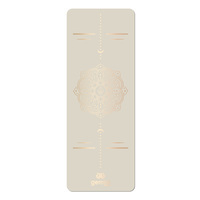 Килимок для йоги каучуковий поліуретан Gemini Sport Pro 183см*68см*5мм PUY-3900-10 Кремовий