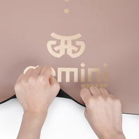 Килимок для йоги каучуковий поліуретан Gemini Sport Pro 183см*68см*5мм PUY-3900-11 Пудровий