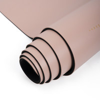 Килимок для йоги каучуковий поліуретан Gemini Sport Pro 183см*68см*5мм PUY-3900-11 Пудровий