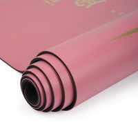Килимок для йоги каучуковий поліуретан Gemini Sport Pro 183см*68см*5мм PUY-3900-15 Рожевий