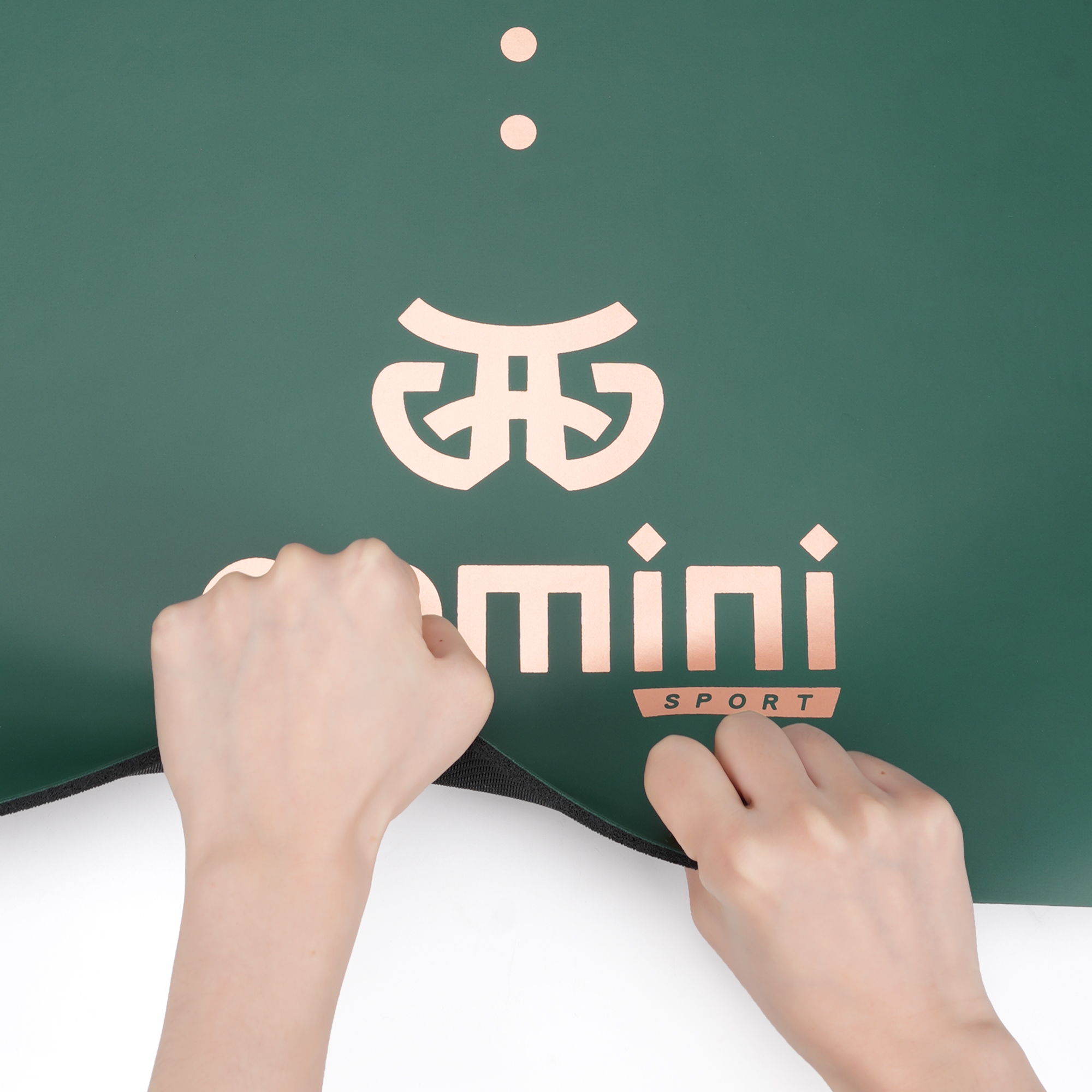 Килимок для йоги каучуковий поліуретан Gemini Sport Pro 183см*68см*5мм PUY-3900-2 Темно-Зелений