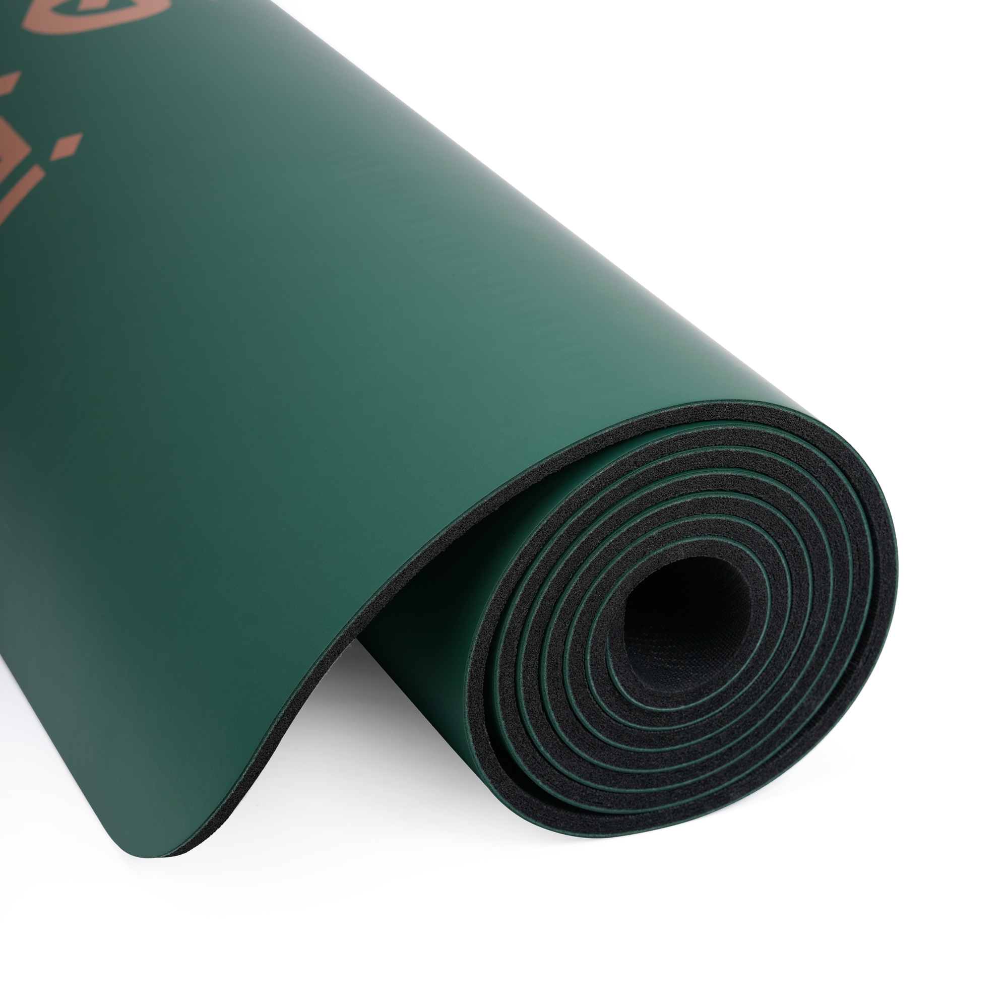 Килимок для йоги каучуковий поліуретан Gemini Sport Pro 183см*68см*5мм PUY-3900-2 Темно-Зелений