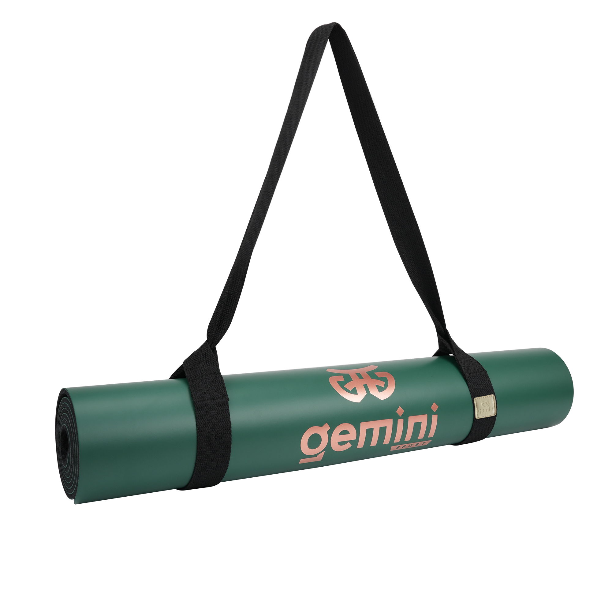 Килимок для йоги каучуковий поліуретан Gemini Sport Pro 183см*68см*5мм PUY-3900-2 Темно-Зелений