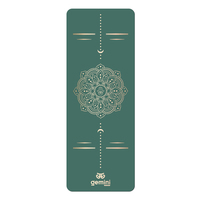 Килимок для йоги каучуковий поліуретан Gemini Sport Pro 183см*68см*5мм PUY-3900-2 Темно-Зелений