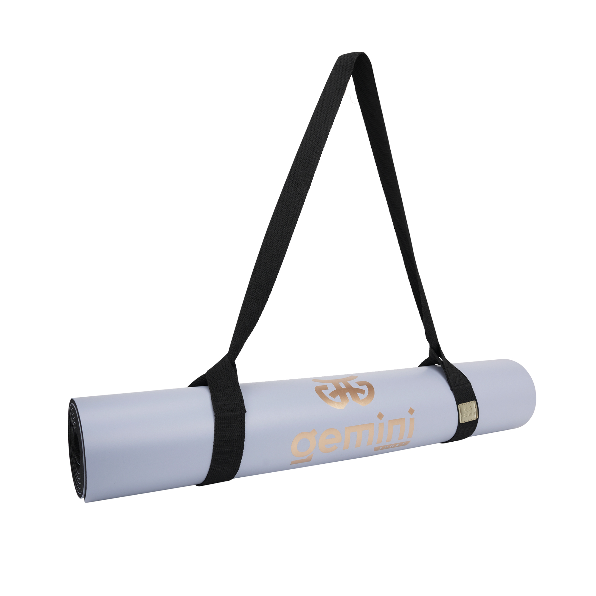 Килимок для йоги каучуковий поліуретан Gemini Sport Pro 183см*68см*5мм PUY-3900-4 Сіро-Блакитний