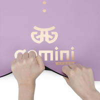 Килимок для йоги каучуковий поліуретан Gemini Sport Pro 183см*68см*5мм PUY-3900-5 Бузковий