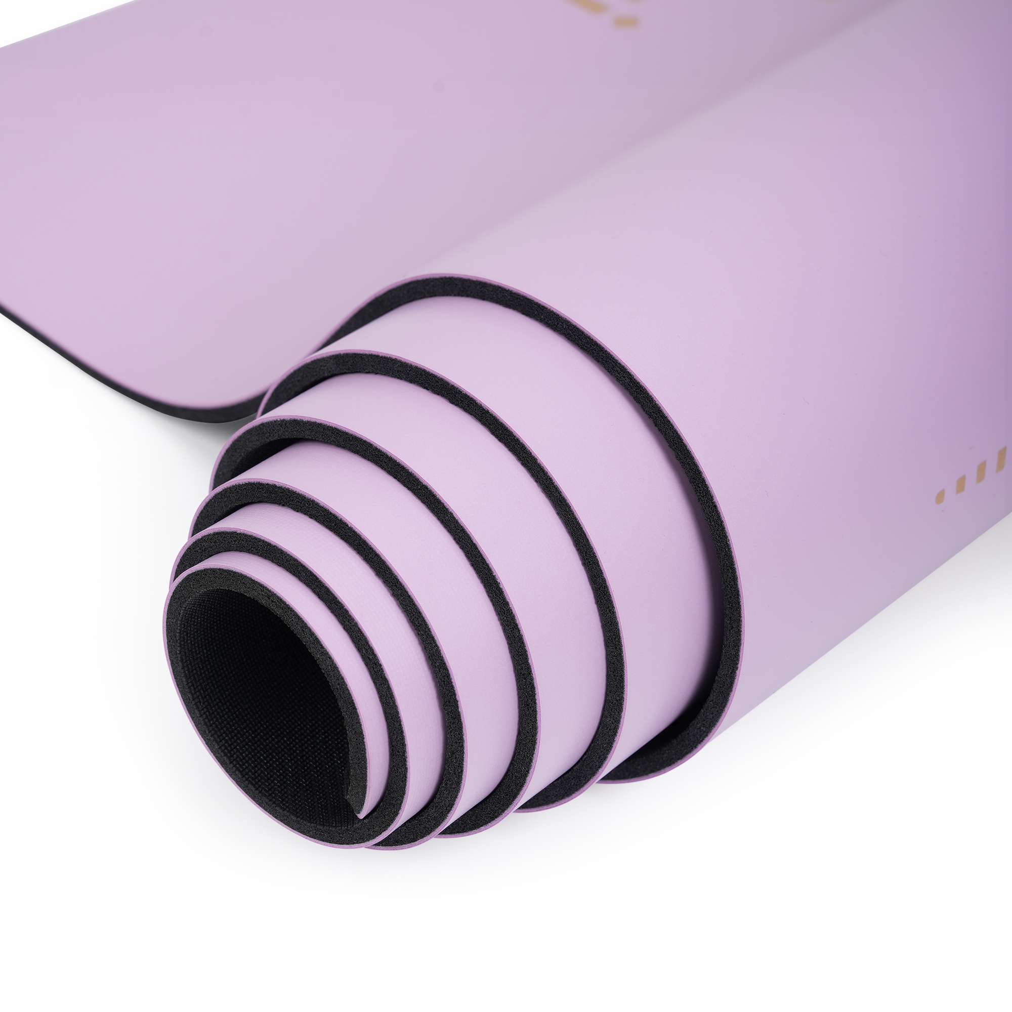 Килимок для йоги каучуковий поліуретан Gemini Sport Pro 183см*68см*5мм PUY-3900-5 Бузковий