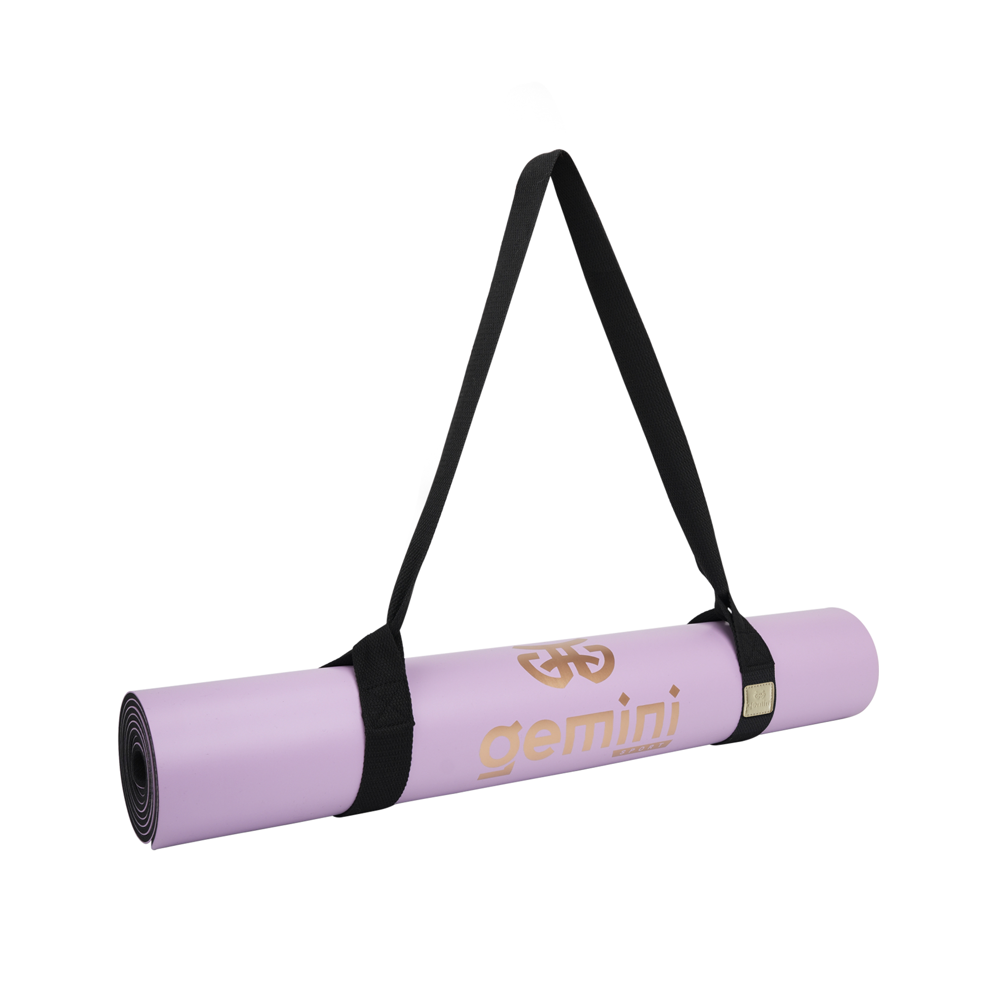 Килимок для йоги каучуковий поліуретан Gemini Sport Pro 183см*68см*5мм PUY-3900-5 Бузковий