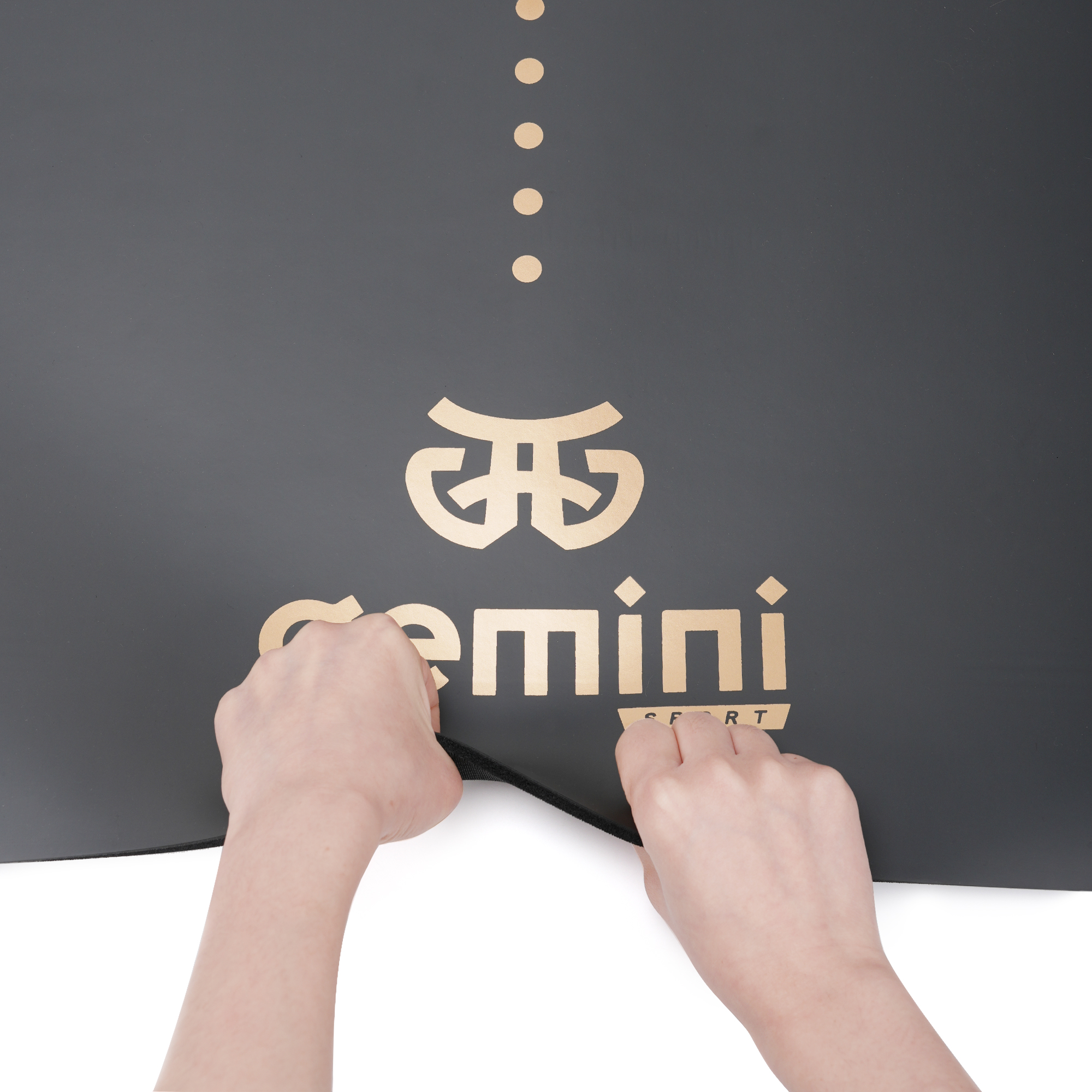 Килимок для йоги каучуковий поліуретан Gemini Sport Pro 183см*68см*5мм PUY-3900-7 Темно-Сірий