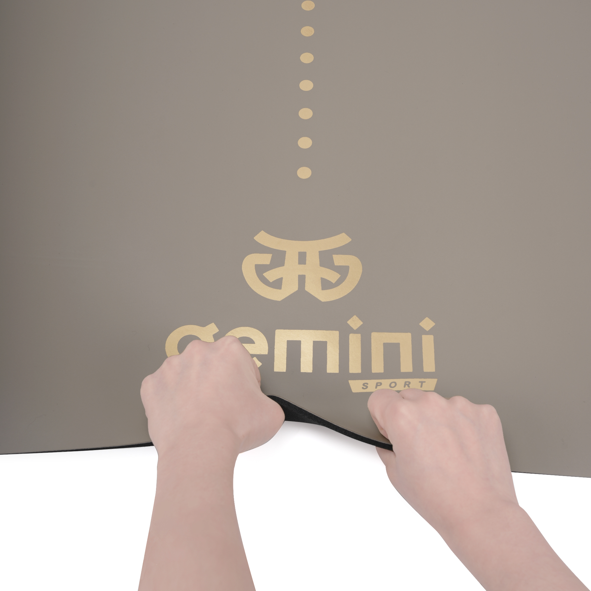 Килимок для йоги каучуковий поліуретан Gemini Sport Pro 183см*68см*5мм PUY-3900-9 Сірий