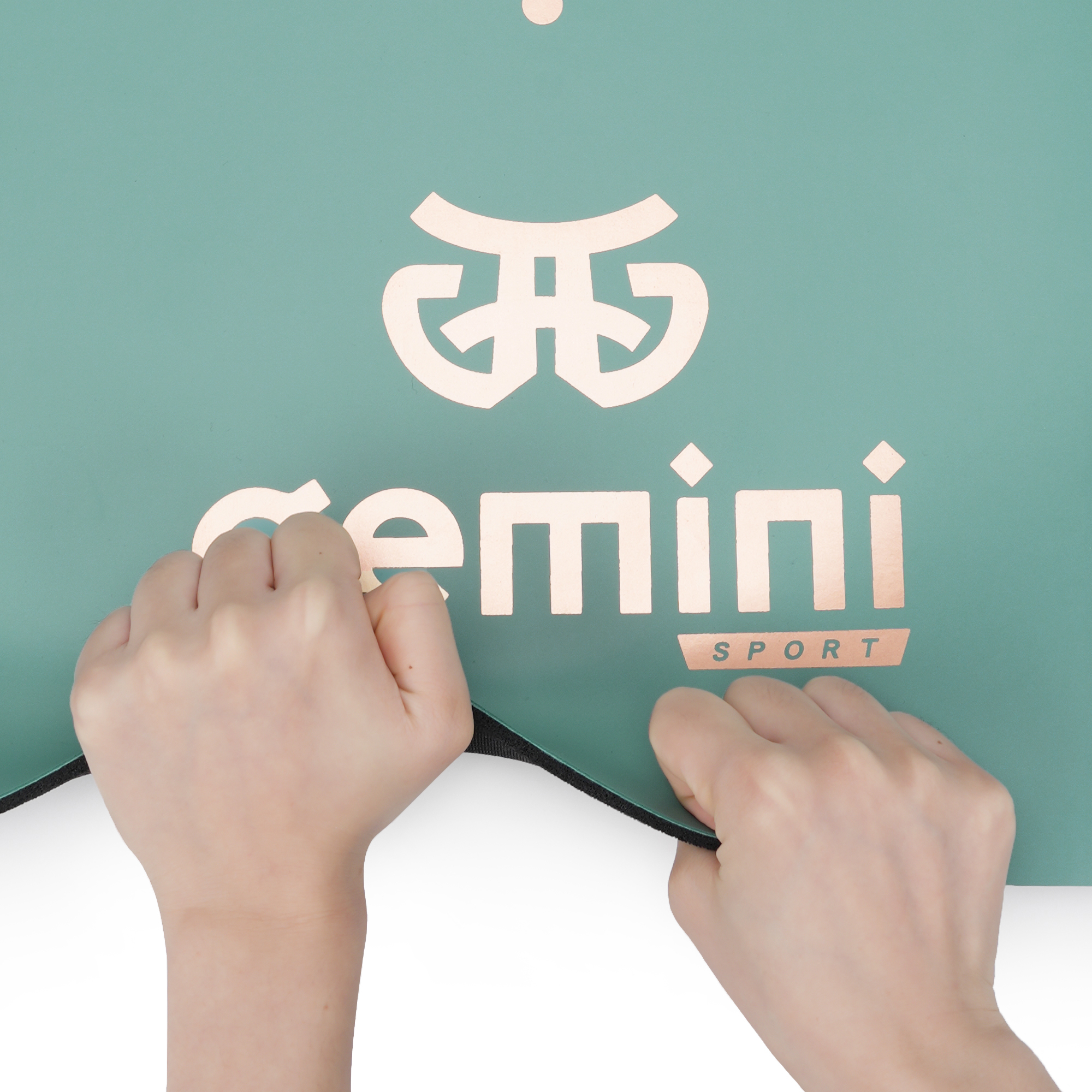 Килимок для йоги каучуковий поліуретан Gemini Sport Pro 183см*68см*5мм PUY-3900-3 М’ятний