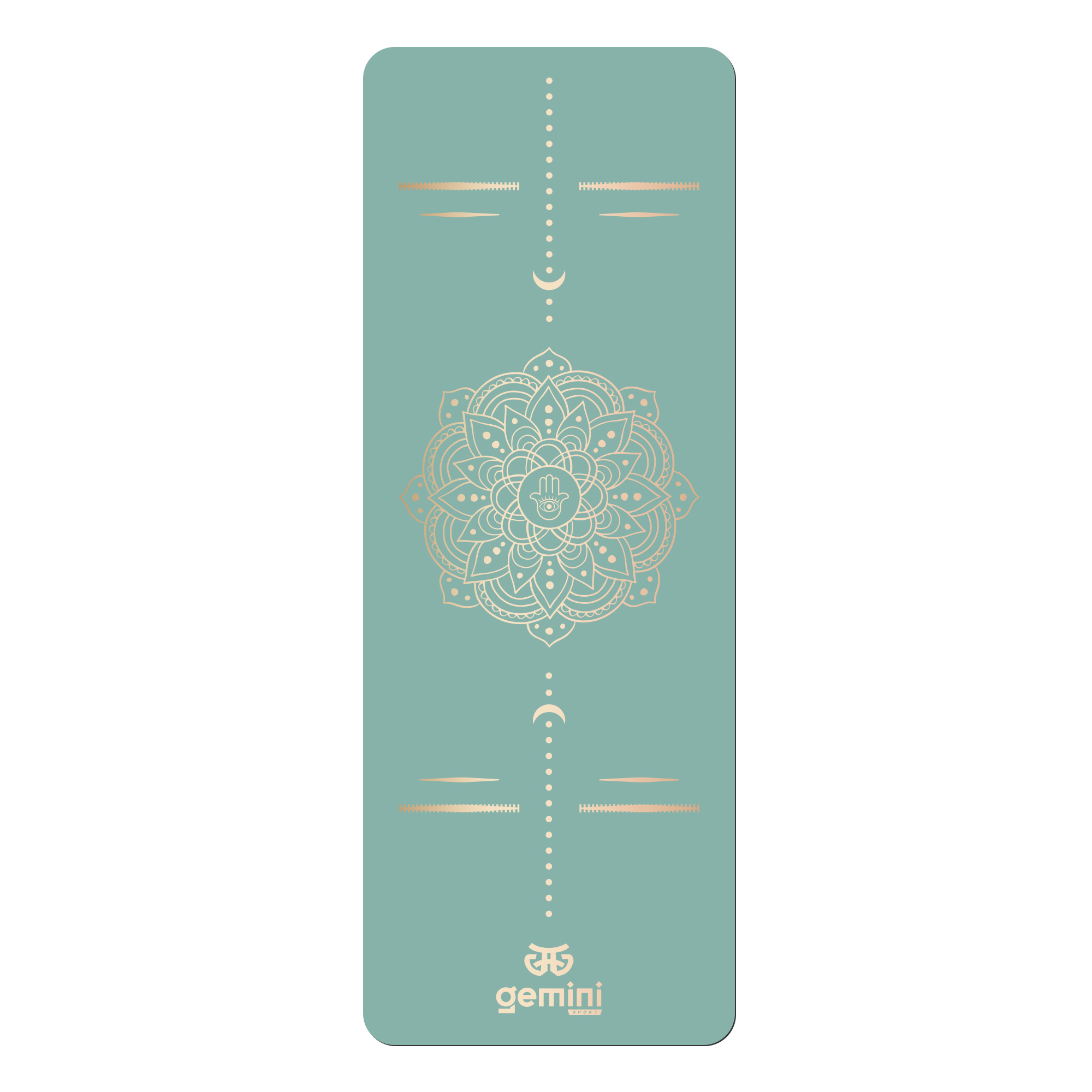 Килимок для йоги каучуковий поліуретан Gemini Sport Pro 183см*68см*5мм PUY-3900-3 М’ятний