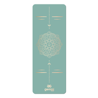 Килимок для йоги каучуковий поліуретан Gemini Sport Pro 183см*68см*5мм PUY-3900-3 М’ятний