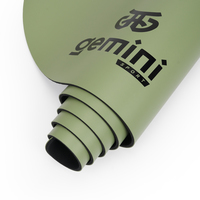 Килимок для йоги каучуковий поліуретан Gemini Sport Pro 183см*68см*5мм PUY-3900-16 Оливковий