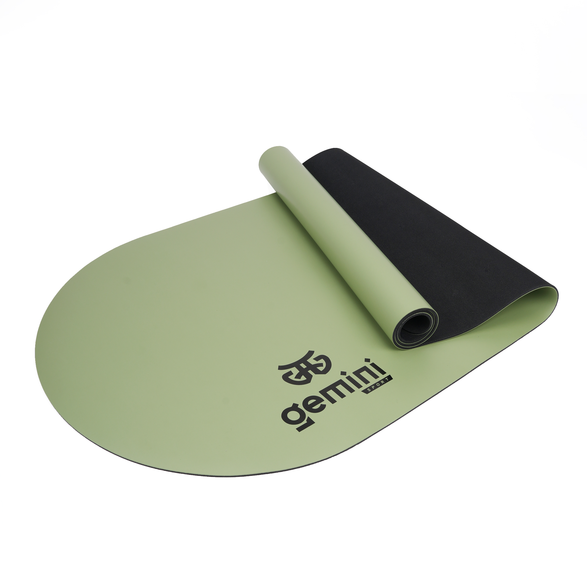 Килимок для йоги каучуковий поліуретан Gemini Sport Pro 183см*68см*5мм PUY-3900-16 Оливковий