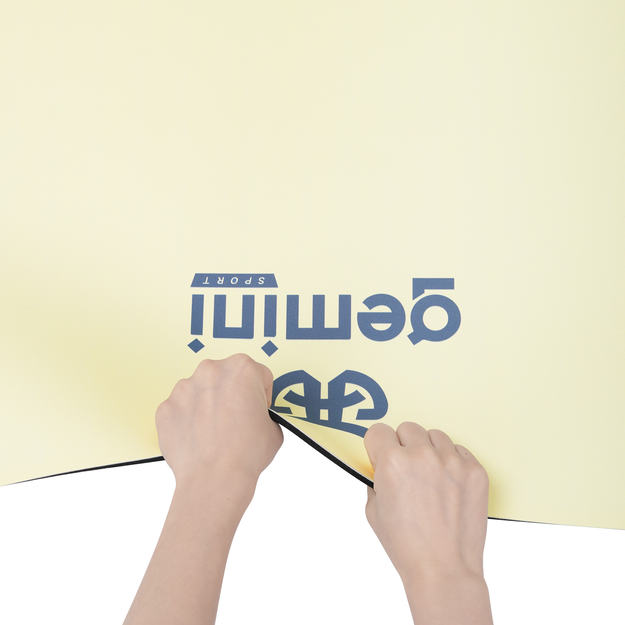 Килимок для йоги каучуковий поліуретан Pro ILLustration Gemini Sport Pro 183см*68см*5мм PUY-5900-2 Світло-рожевий