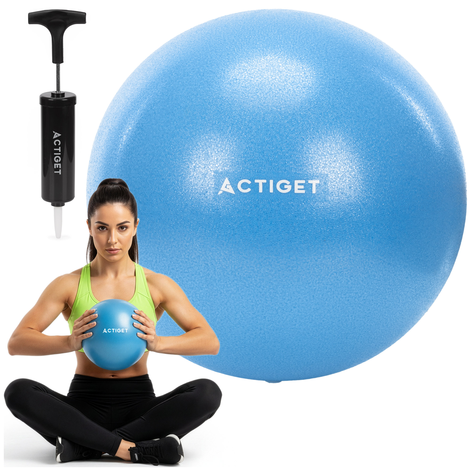 М'яч для пілатесу, йоги та реабілітації Actiget 22 см ACT0149 Blue