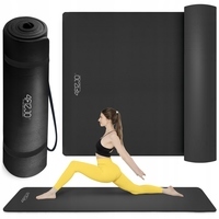 Килимок (мат) спортивний 4FIZJO NBR 190 x 100 x 1.5 см для йоги та фітнесу Black (P-5905973407120)