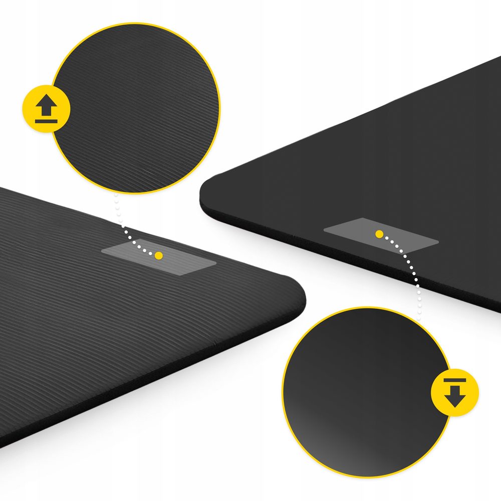 Килимок (мат) спортивний 4FIZJO NBR 190 x 100 x 1.5 см для йоги та фітнесу Black (P-5905973407120)