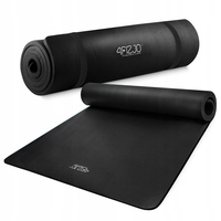 Килимок (мат) спортивний 4FIZJO NBR 190 x 100 x 1.5 см для йоги та фітнесу Black (P-5905973407120)