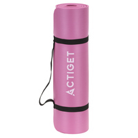 Килимок спортивний Actiget NBR 183 x 61 x 1 cм для йоги та фітнесу ACT0018 Pink