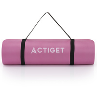 Килимок спортивний Actiget NBR 183 x 61 x 1 cм для йоги та фітнесу ACT0018 Pink