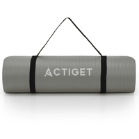 Килимок спортивний Actiget NBR 183 x 61 x 1 cм для йоги та фітнесу ACT0019 Grey