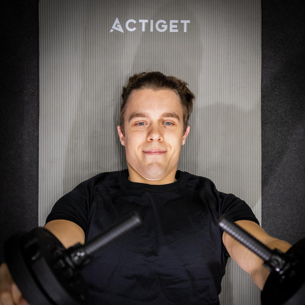 Килимок спортивний Actiget NBR 183 x 61 x 1 cм для йоги та фітнесу ACT0019 Grey